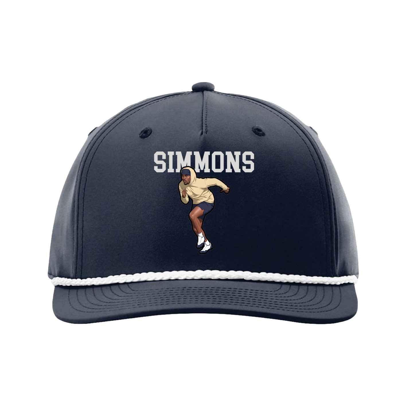 Five-Panel Classic Rope Cap — Shirsey in Navy
