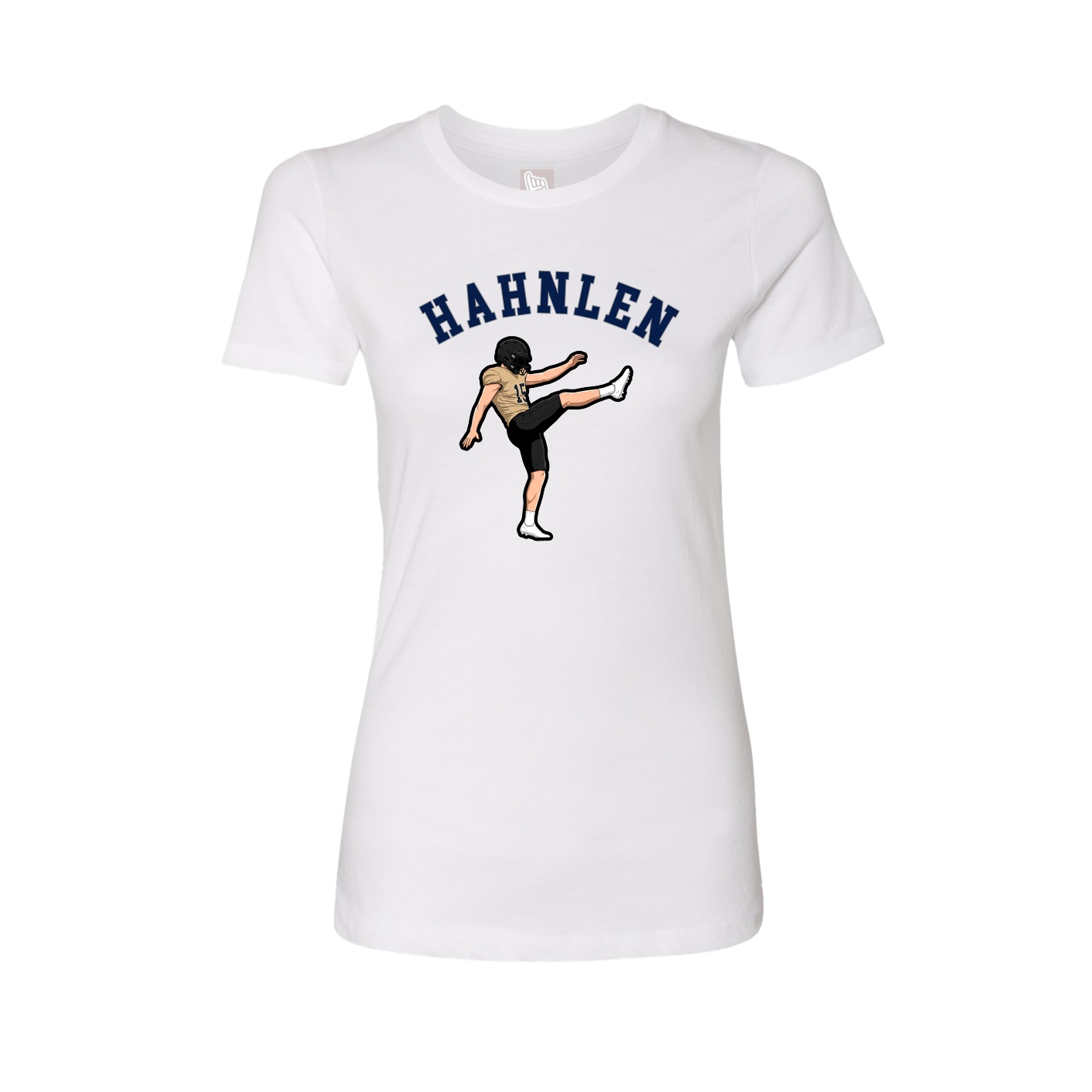 Fitted Women's Tee — Shirsey Arch in White