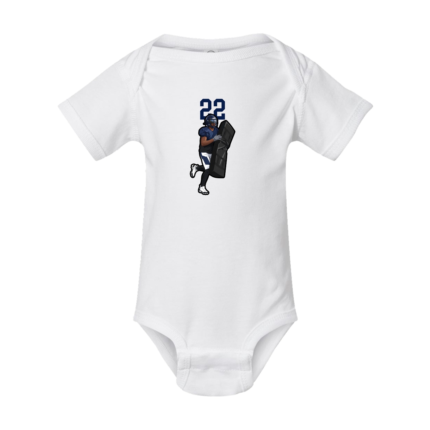 Baby Onesie — Number Top in White