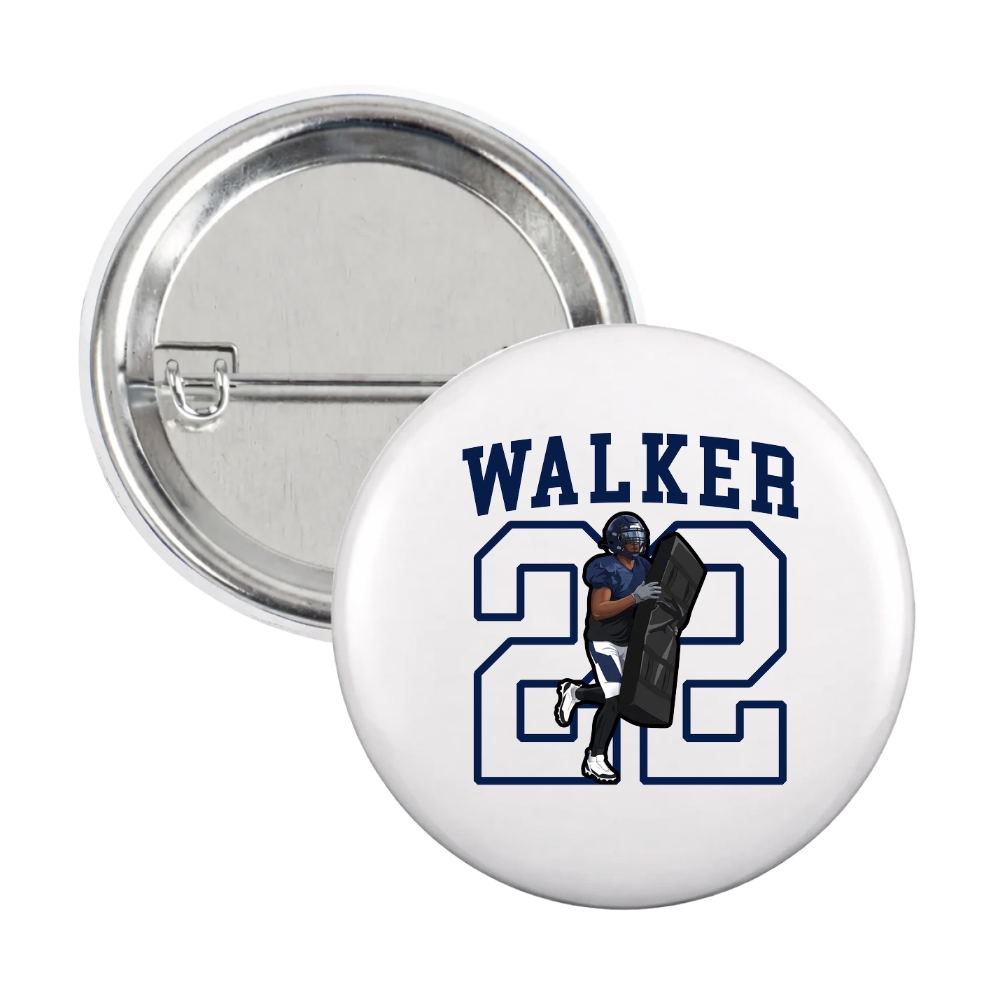 Game Day Button — Shirsey in White