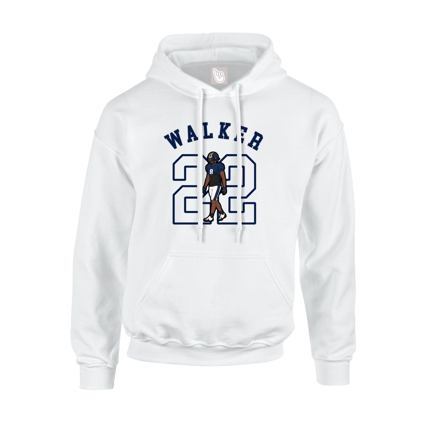 Hoodie — Shirsey Arch in White