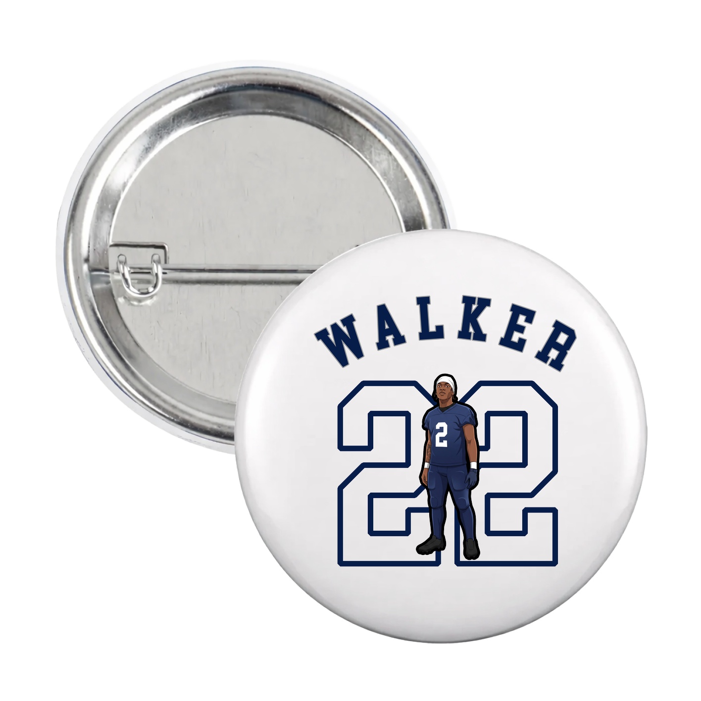 Game Day Button — Shirsey Arch in White
