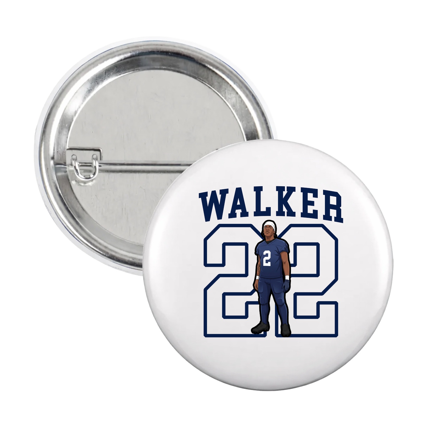 Game Day Button — Shirsey in White