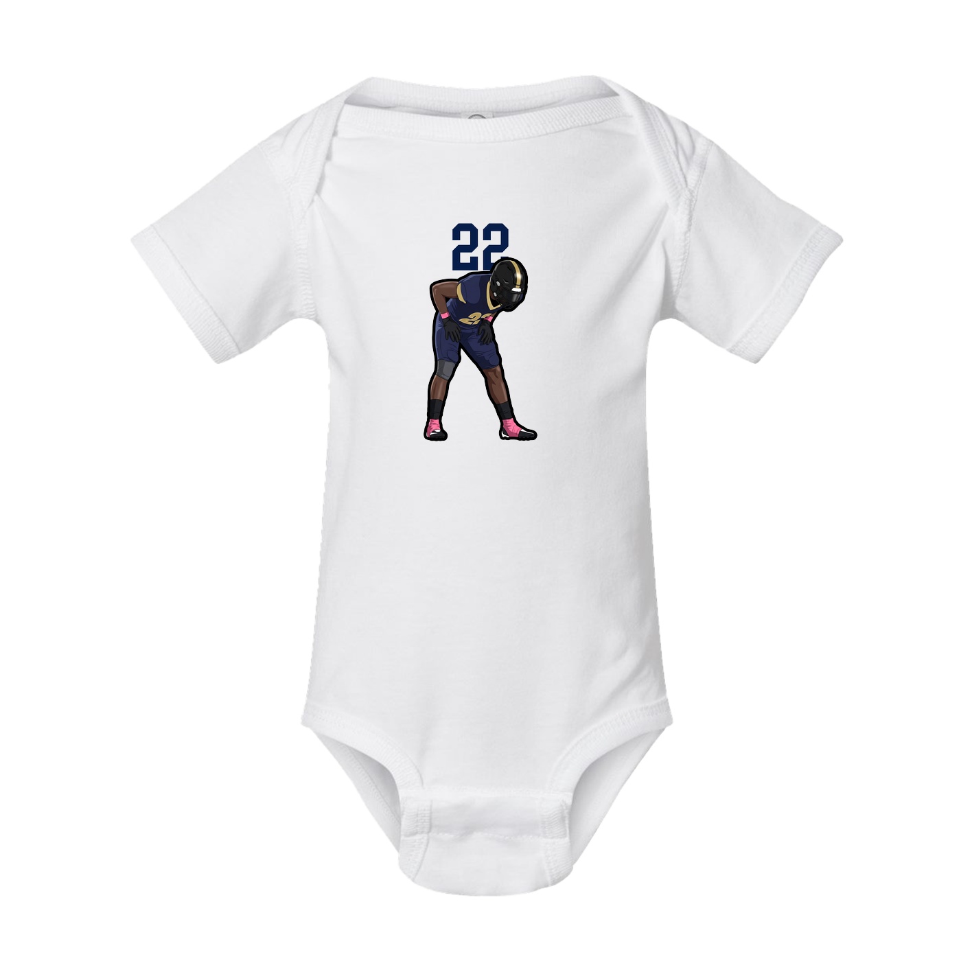 Baby Onesie — Number Top in White