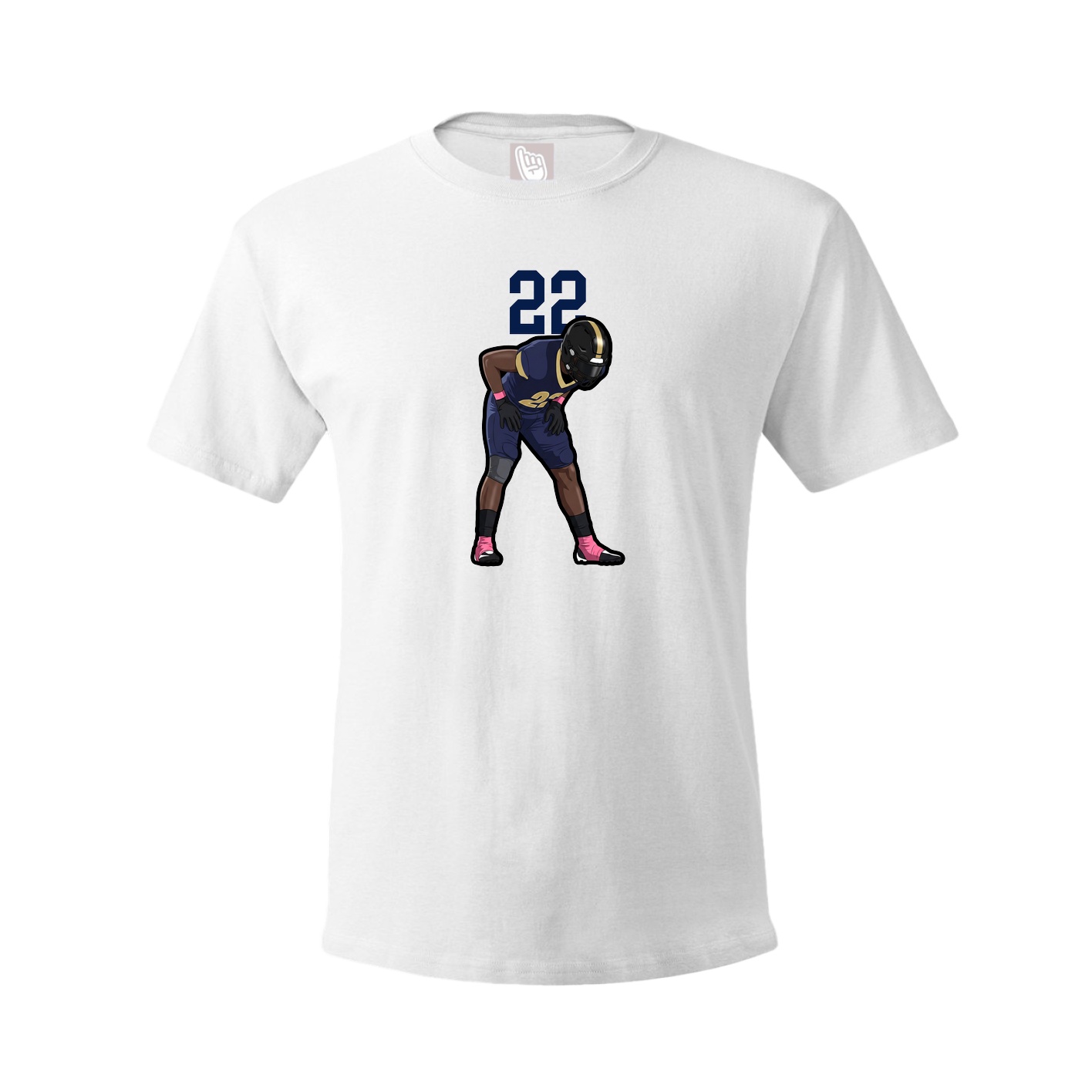 Youth Tee — Number Top in White
