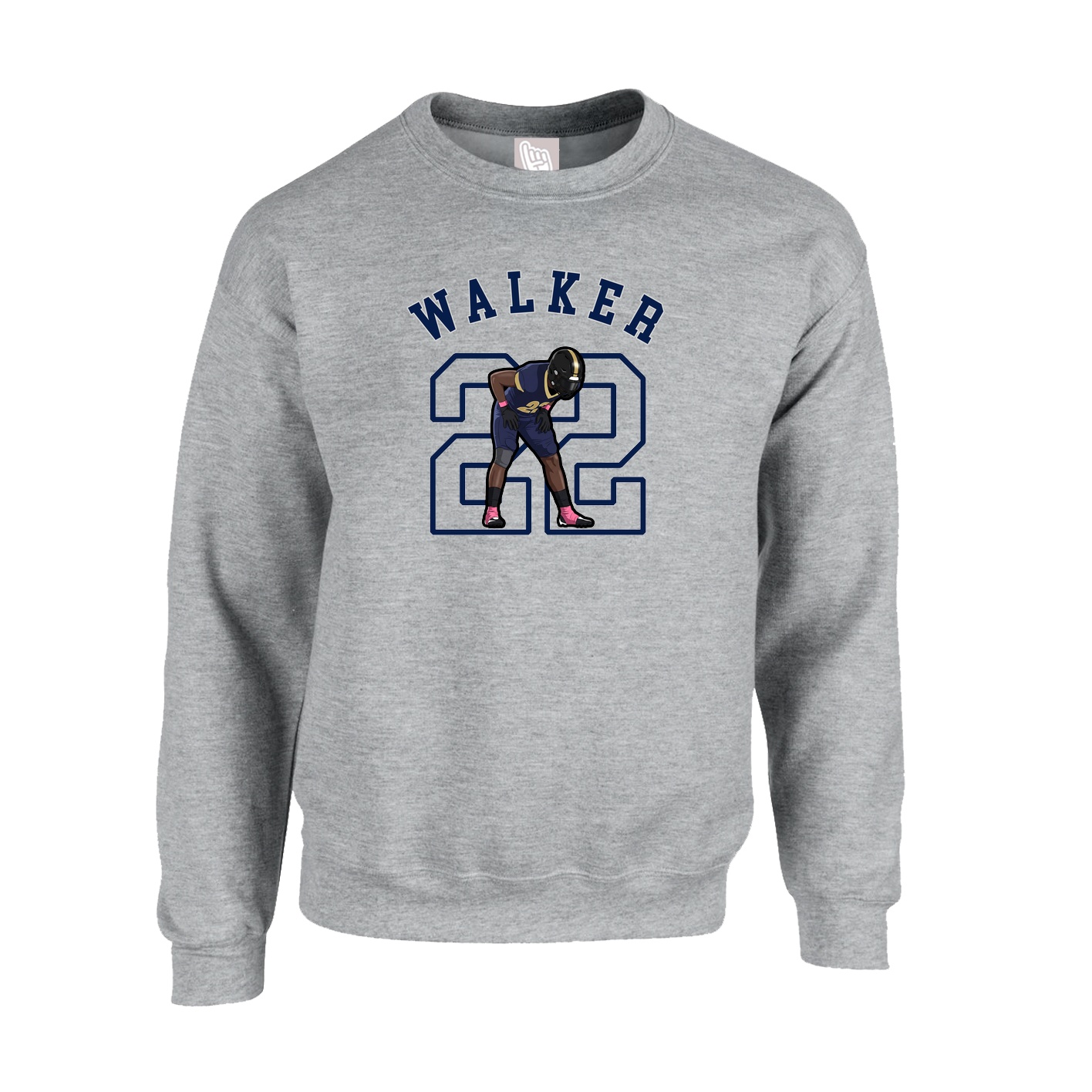 Fleece Crew — Shirsey Arch in Grey