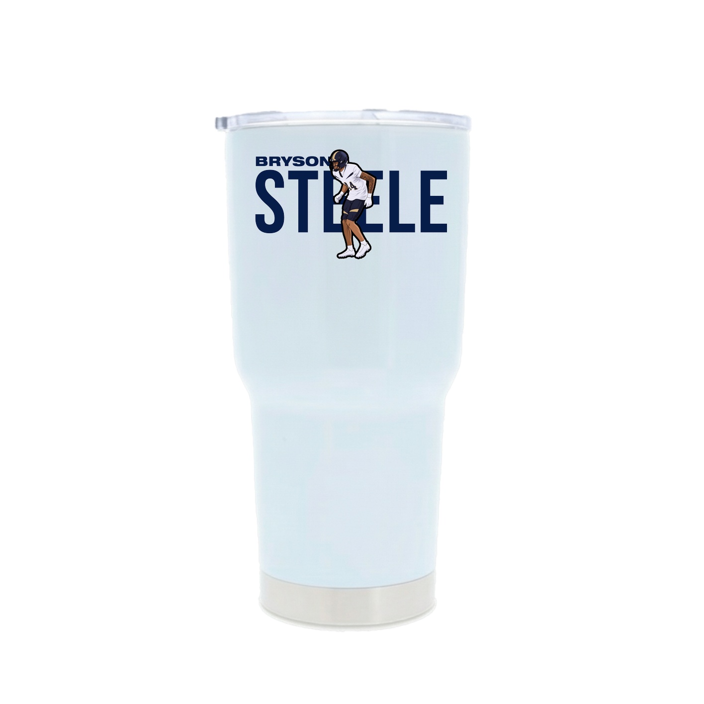 30oz Stainless Steel Tumbler — Player Name in White