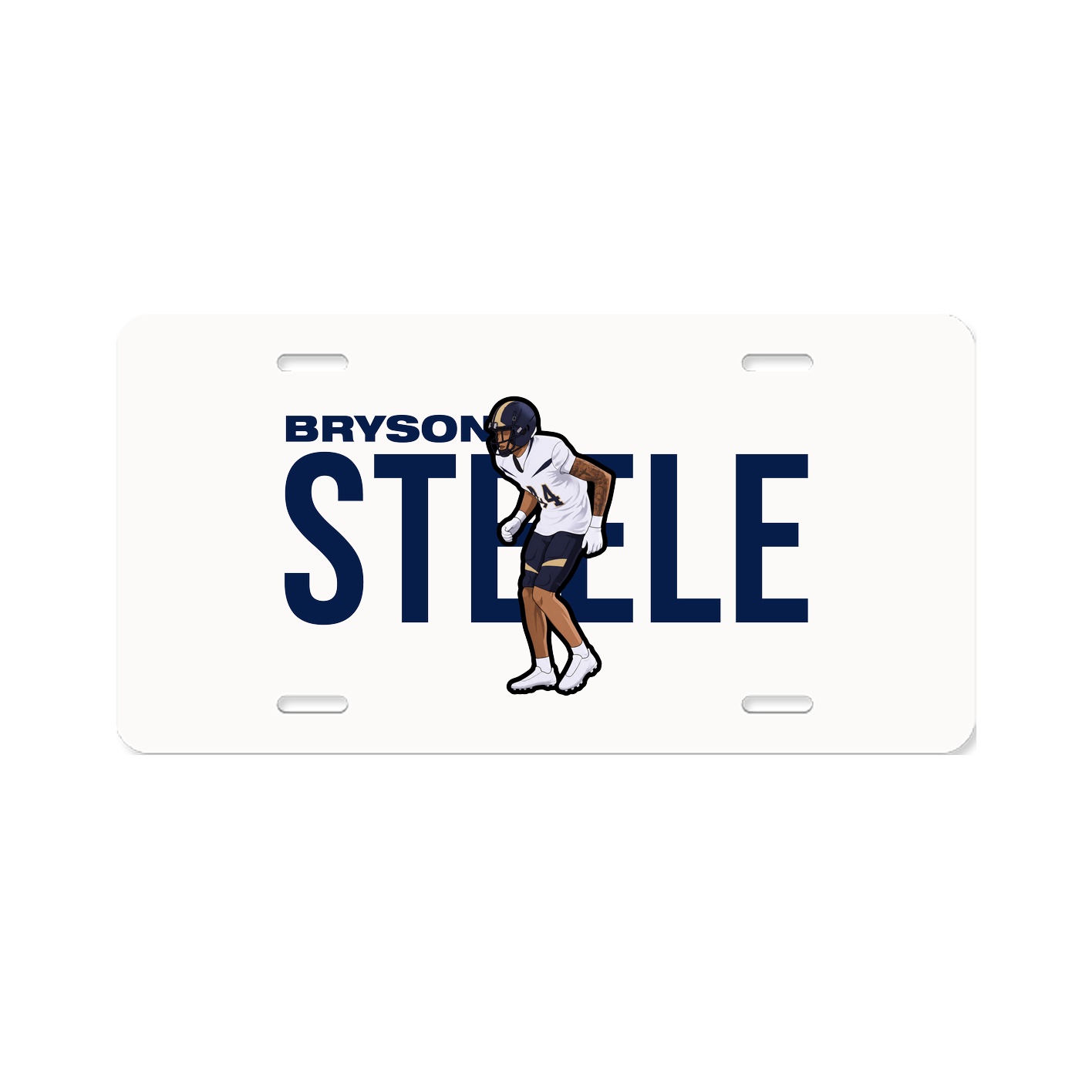 License Plate — Player Name in Classic
