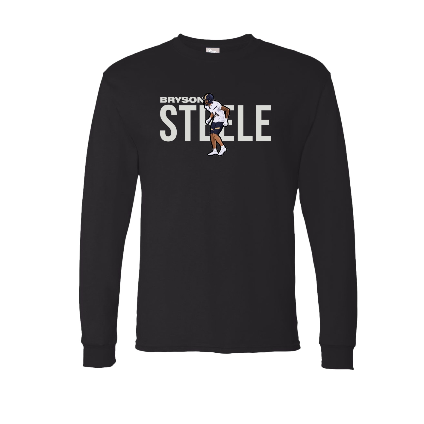 Long Sleeve Tee — Player Name in Black