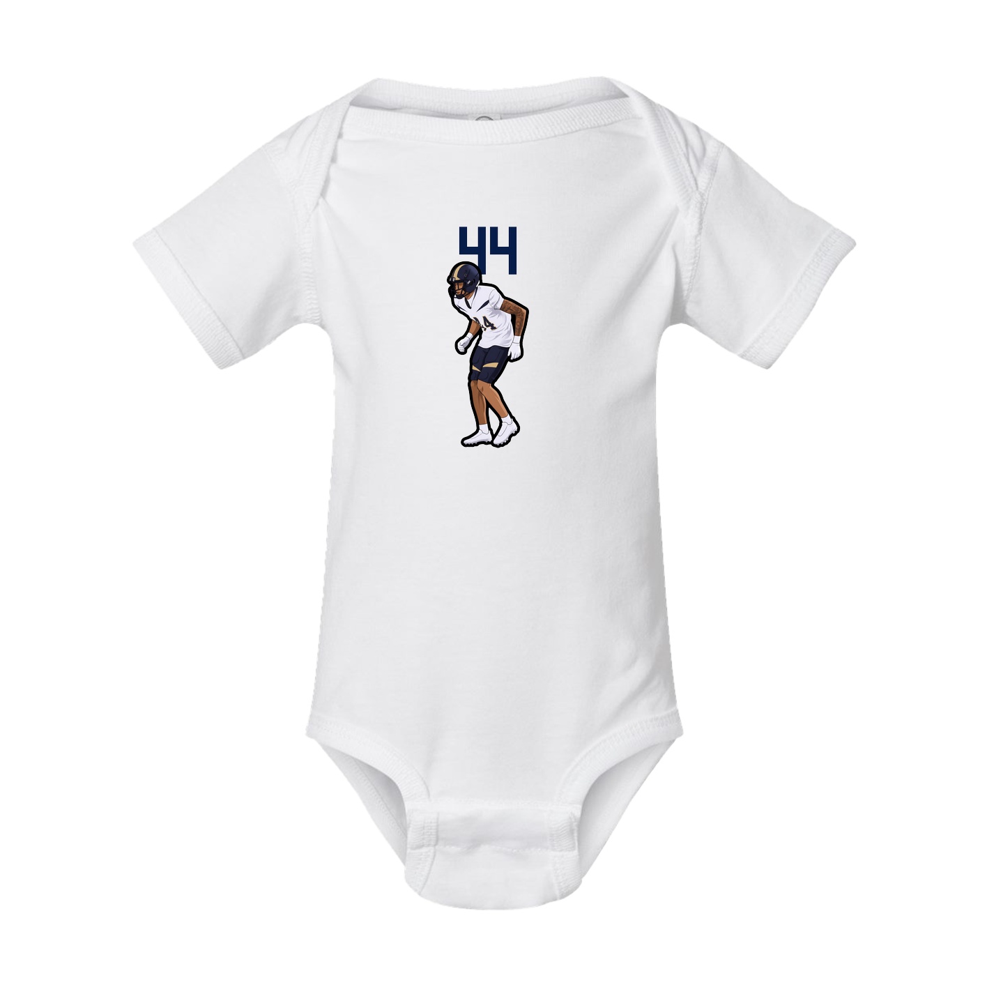 Baby Onesie — Number Top in White