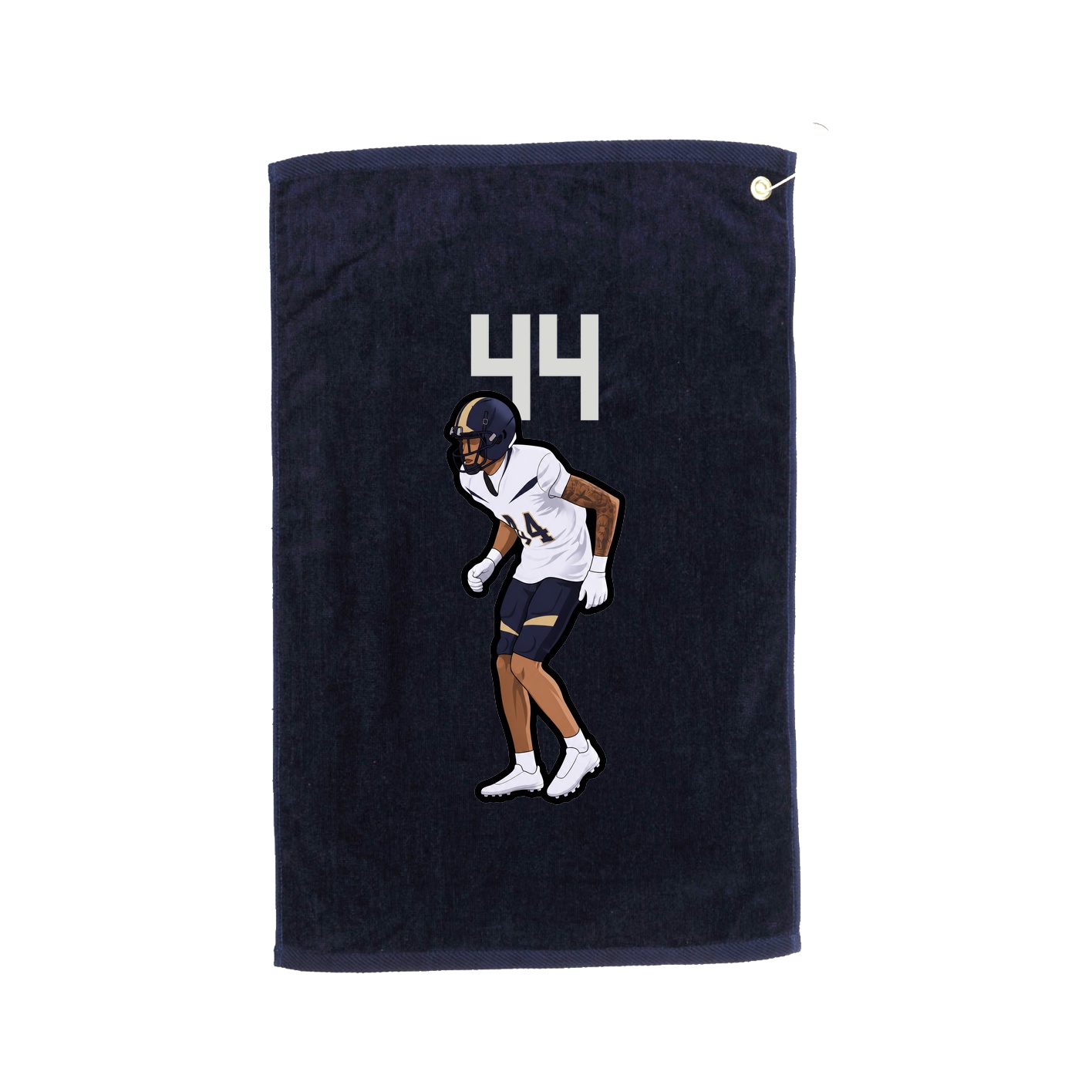 Golf Towel — Number Top in Navy