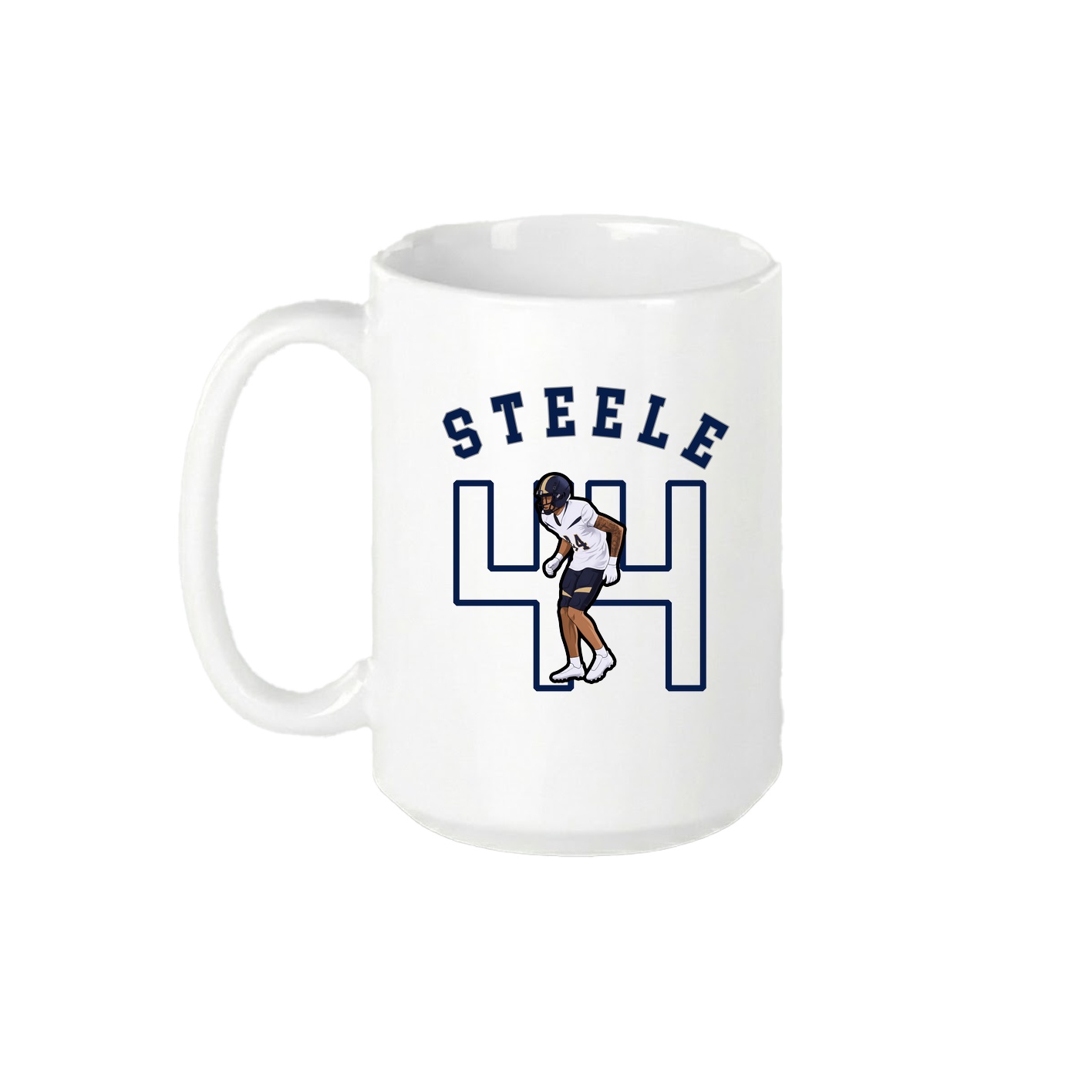 15oz Coffee Mug — Shirsey Arch in White