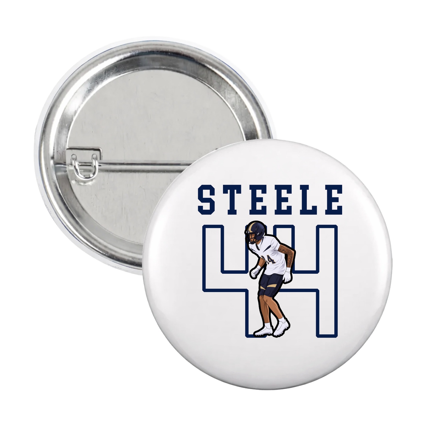 Game Day Button — Shirsey in White