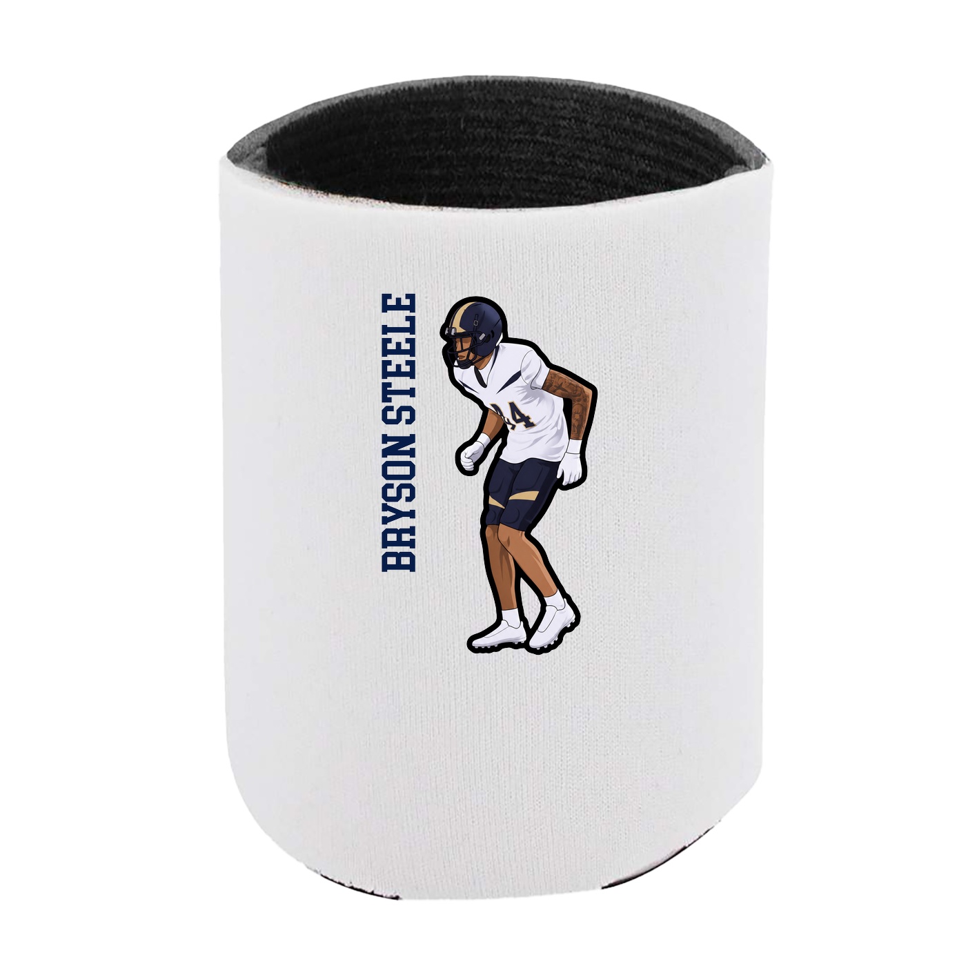 Can Holder — Name Vertical in White