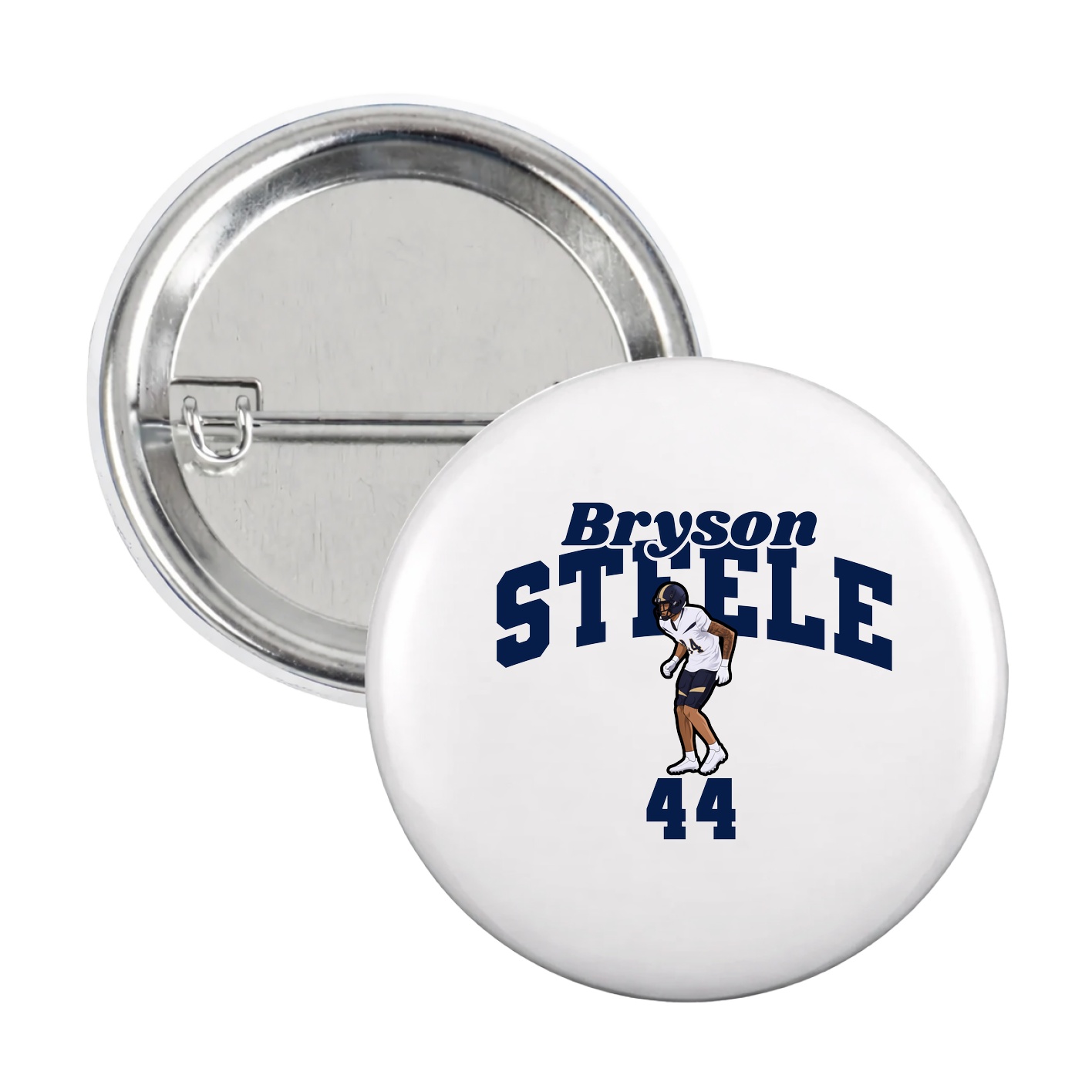 Game Day Button — Signature Arch in White