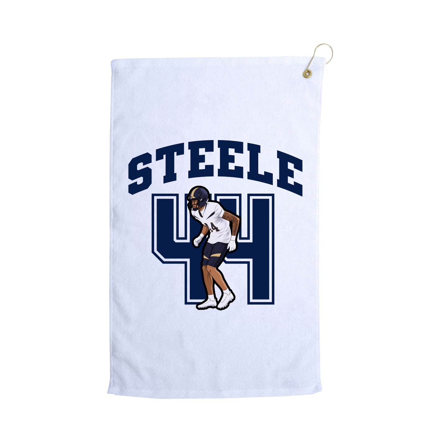 Golf Towel — Number in White