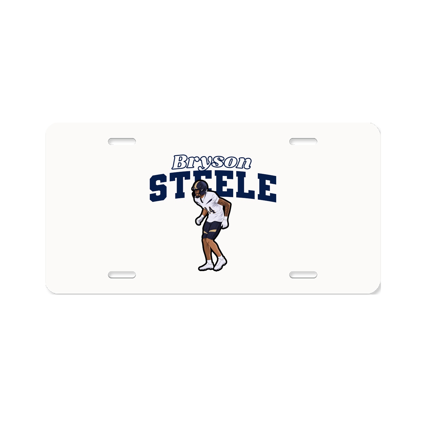 License Plate — Name Arch in Classic