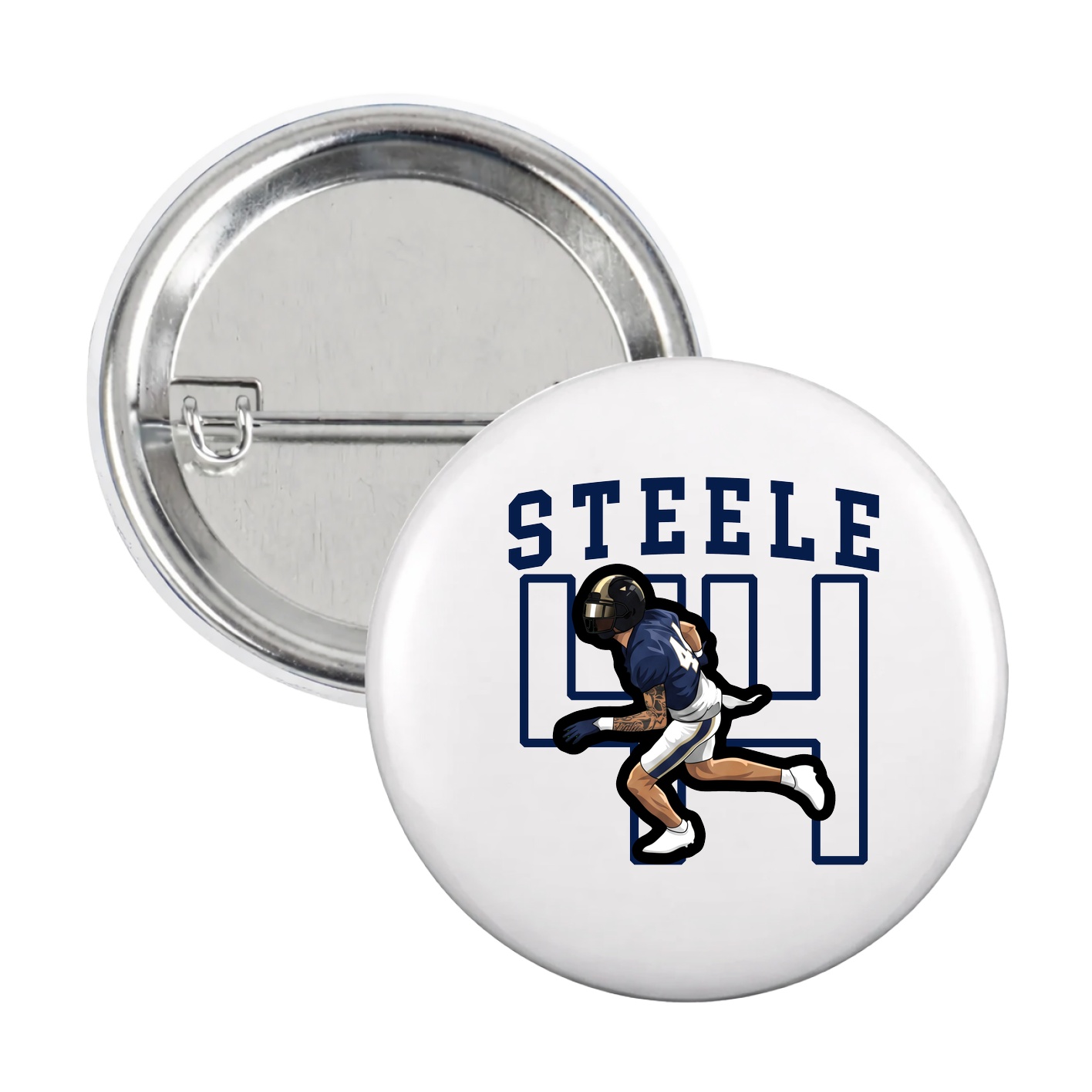 Game Day Button — Shirsey in White