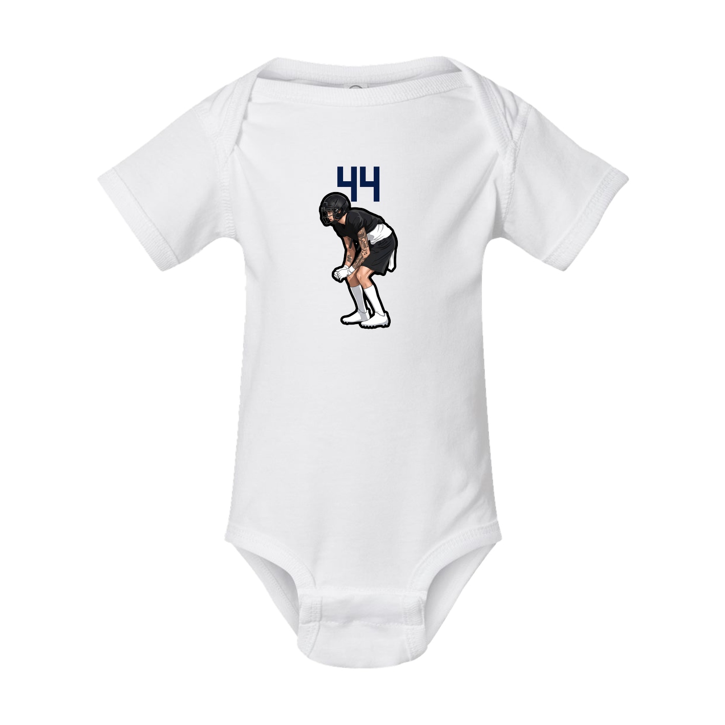 Baby Onesie — Number Top in White