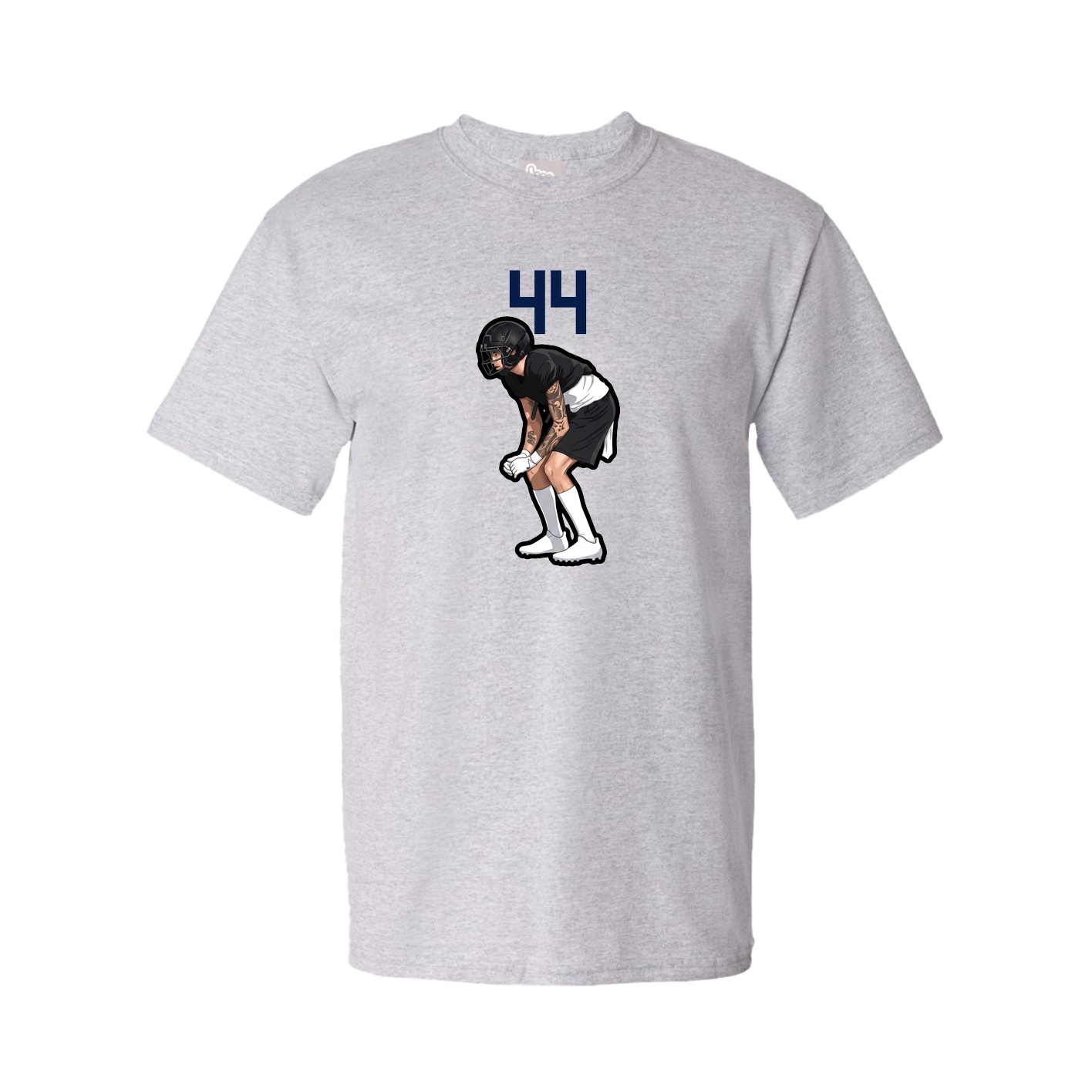 Youth Tee — Number Top in Grey