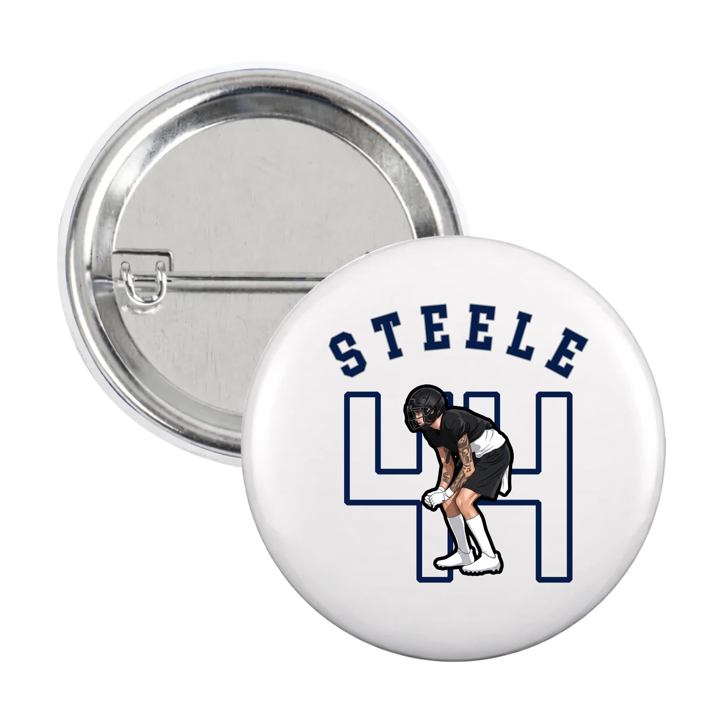 Game Day Button — Shirsey Arch in White