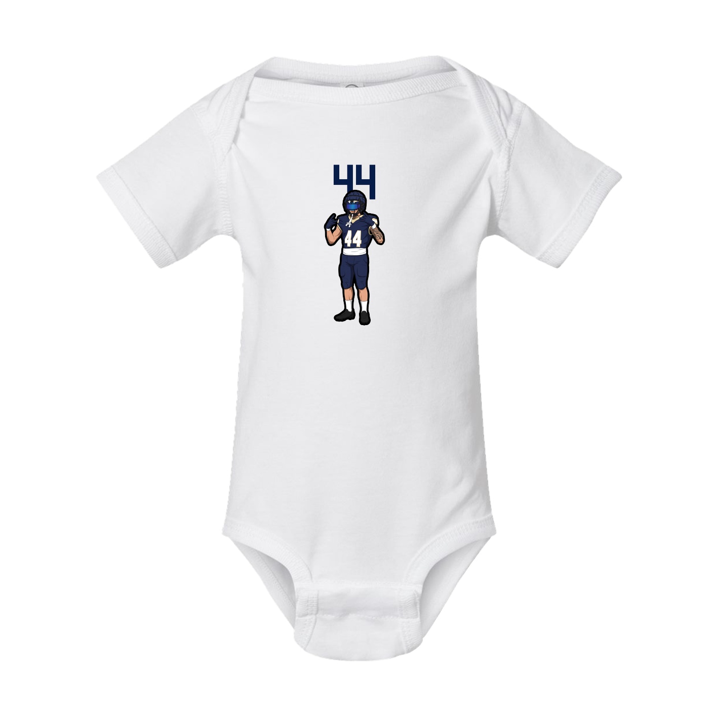 Baby Onesie — Number Top in White