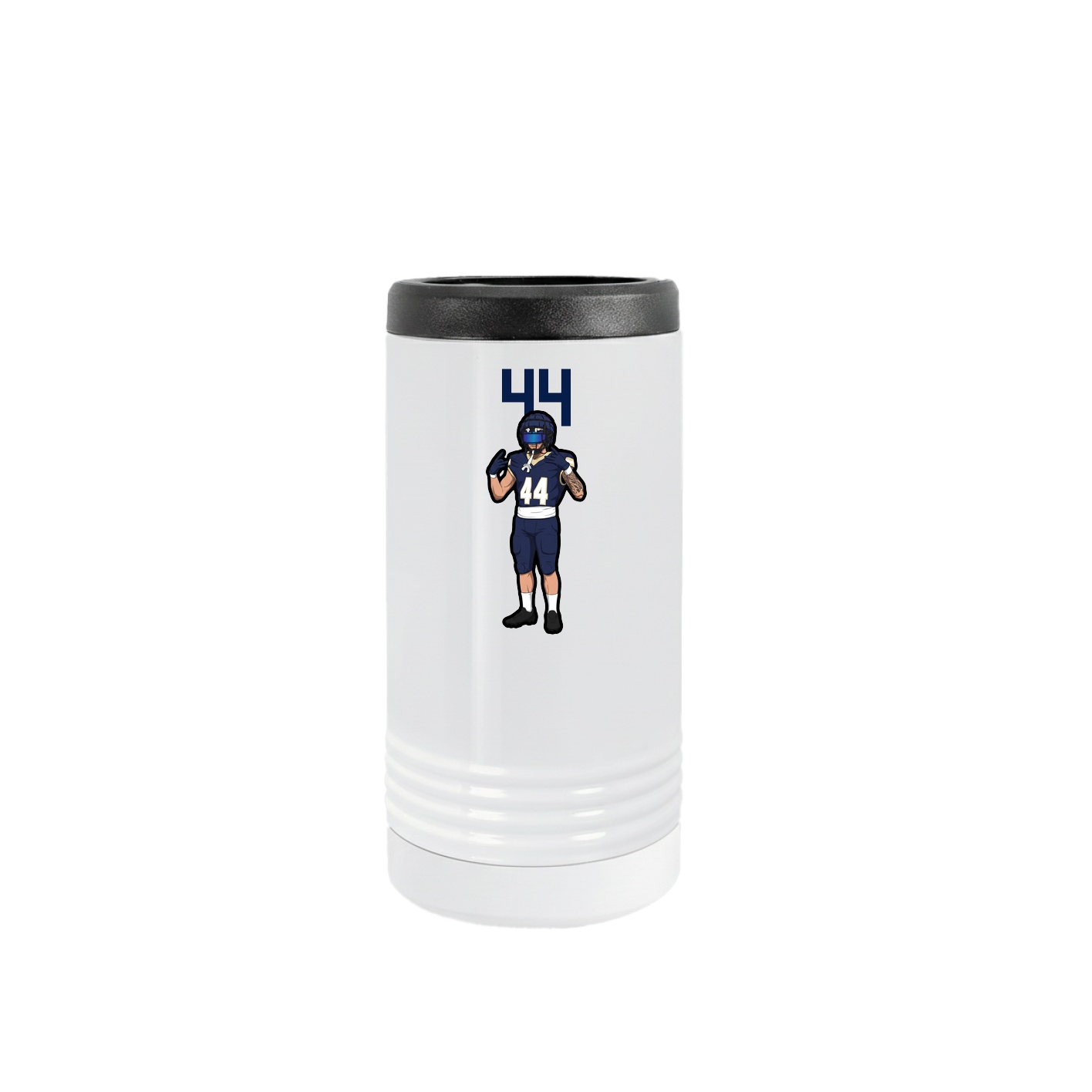 Slim Beverage Holder — Number Top in White