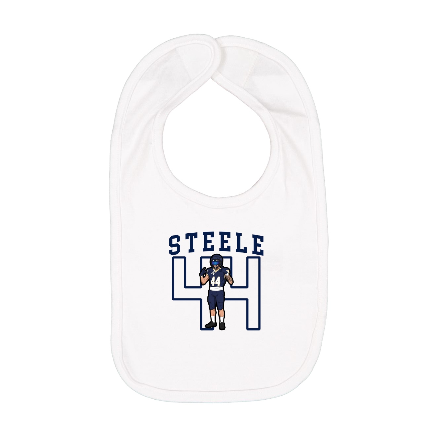 Infant Bib — Shirsey in White