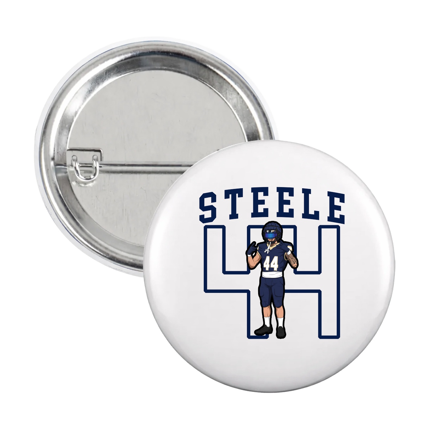 Game Day Button — Shirsey in White