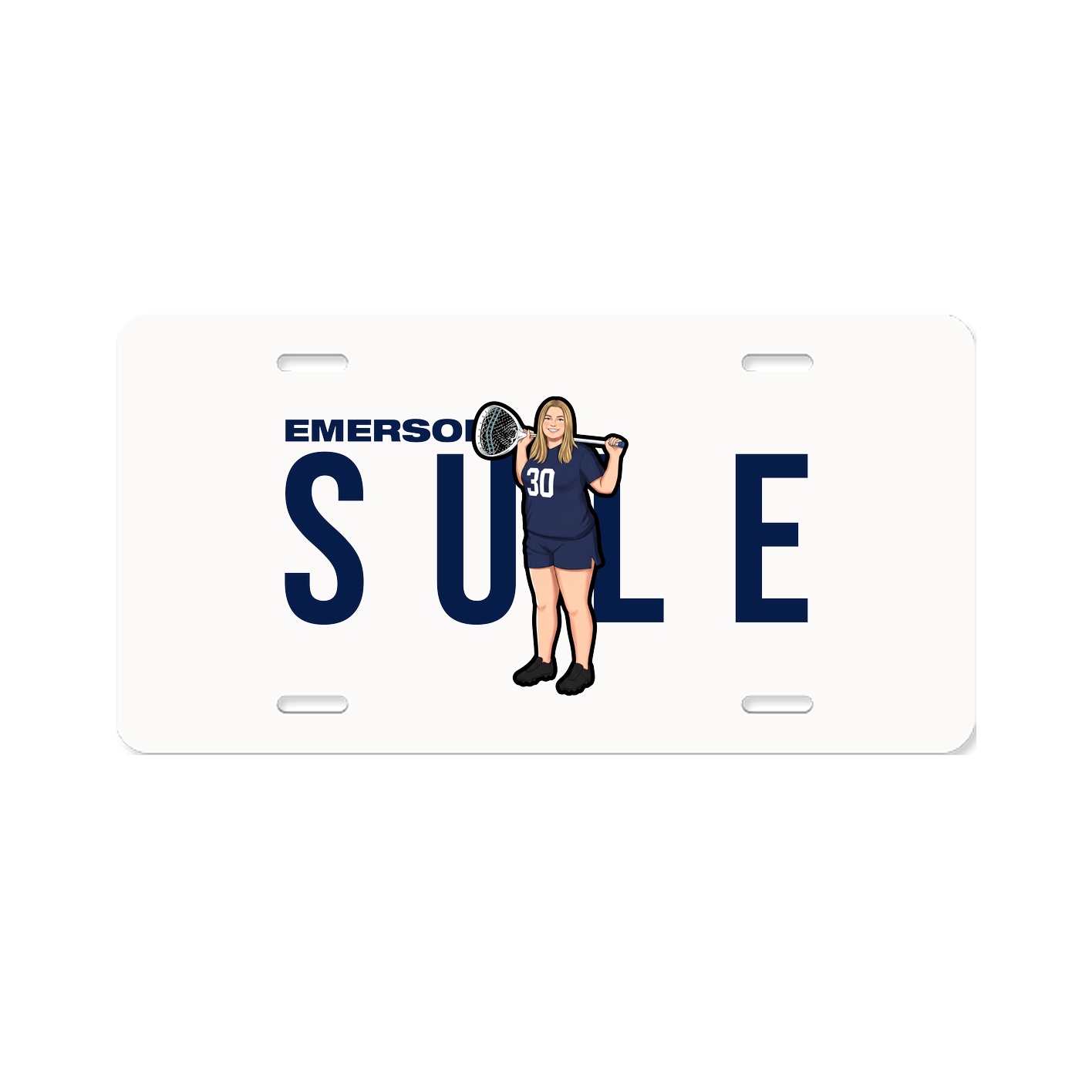 License Plate — Player Name in Classic