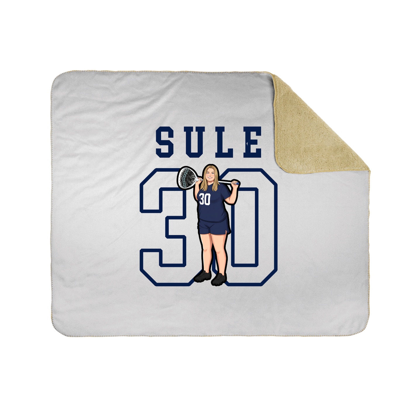 Throw Blanket — Shirsey in White