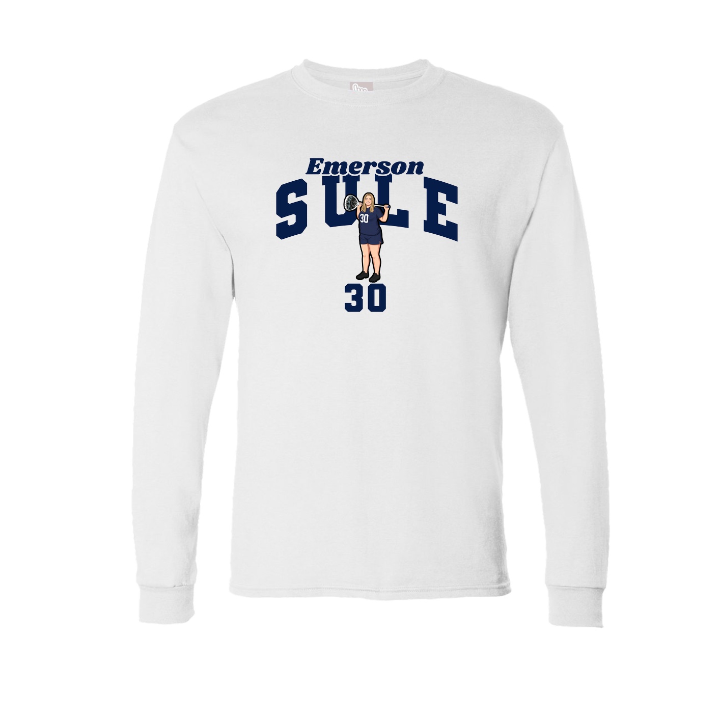Long Sleeve Tee — Signature Arch in White