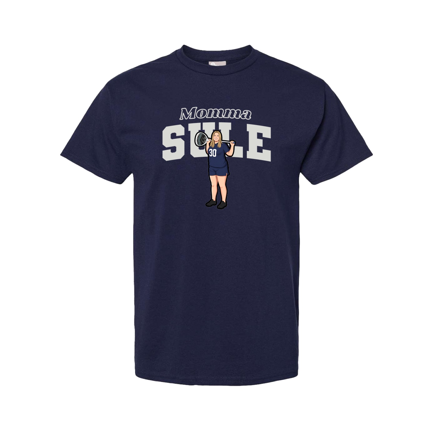 Youth Tee — Mothers Day Block in Navy