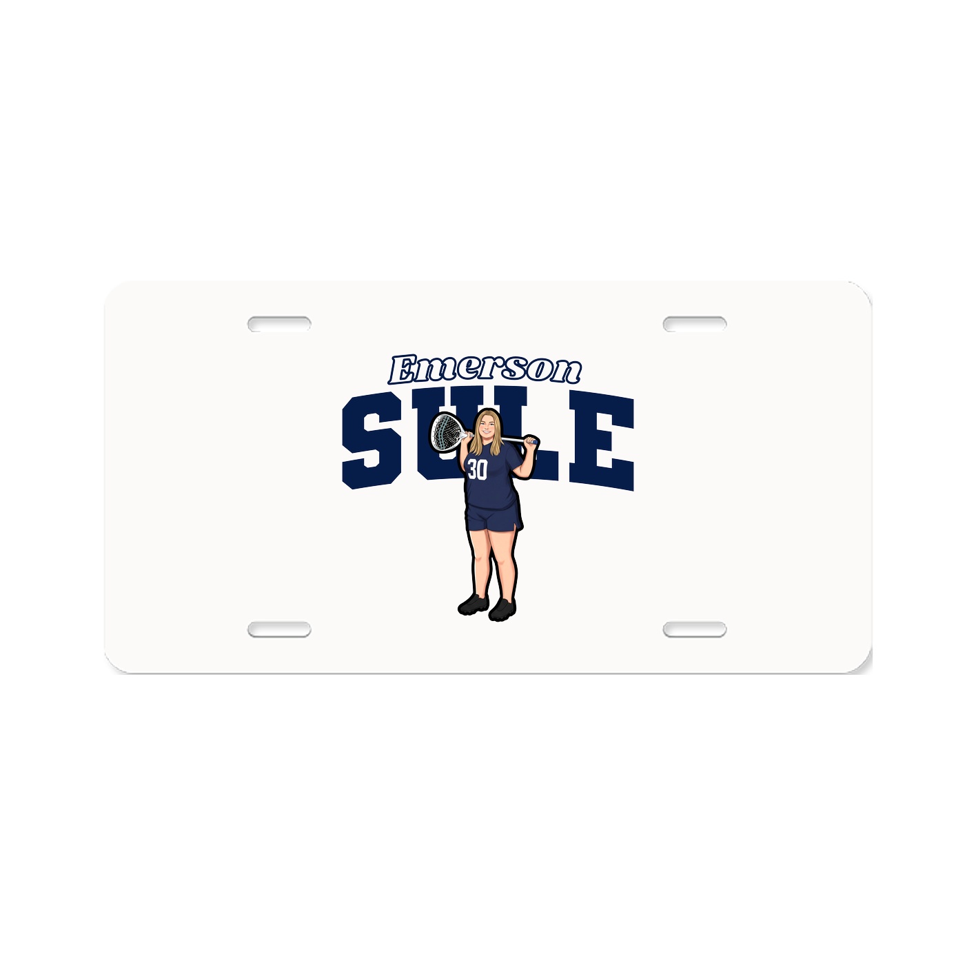 License Plate — Name Arch in Classic