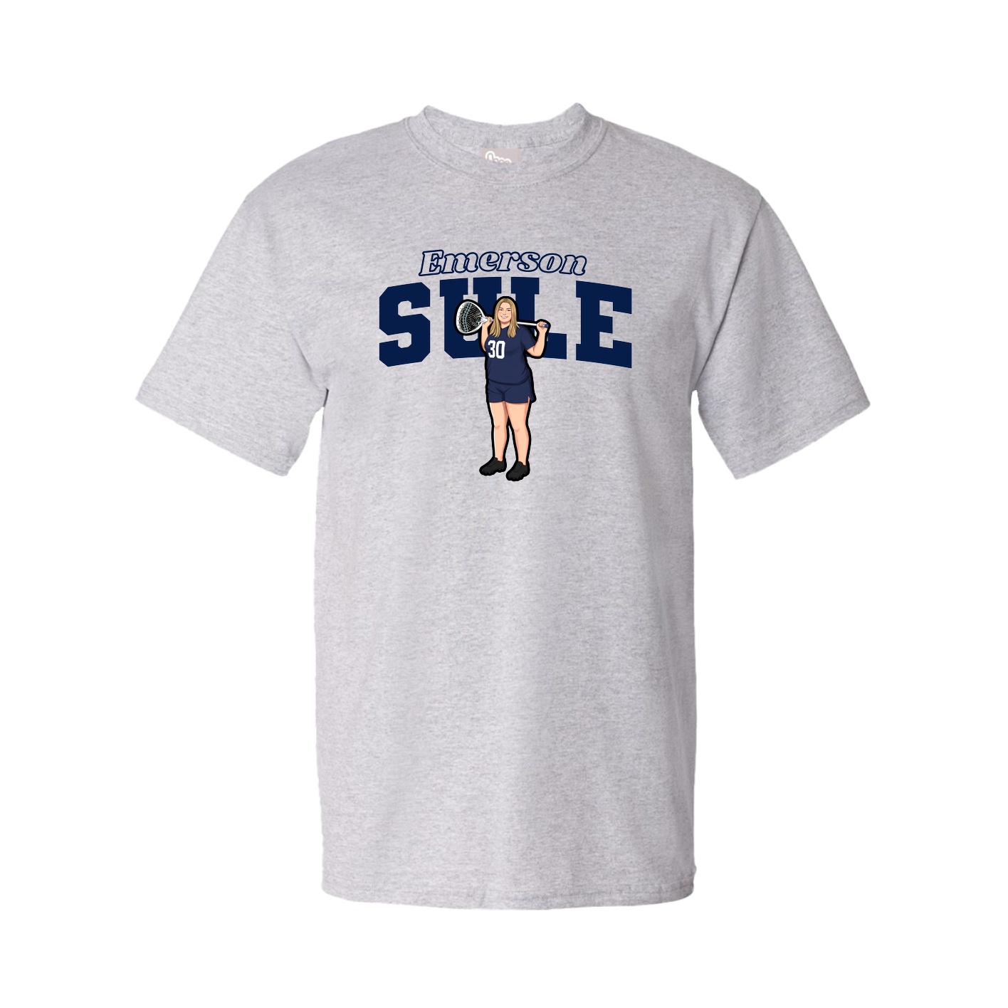 Youth Tee — Name Arch in Grey