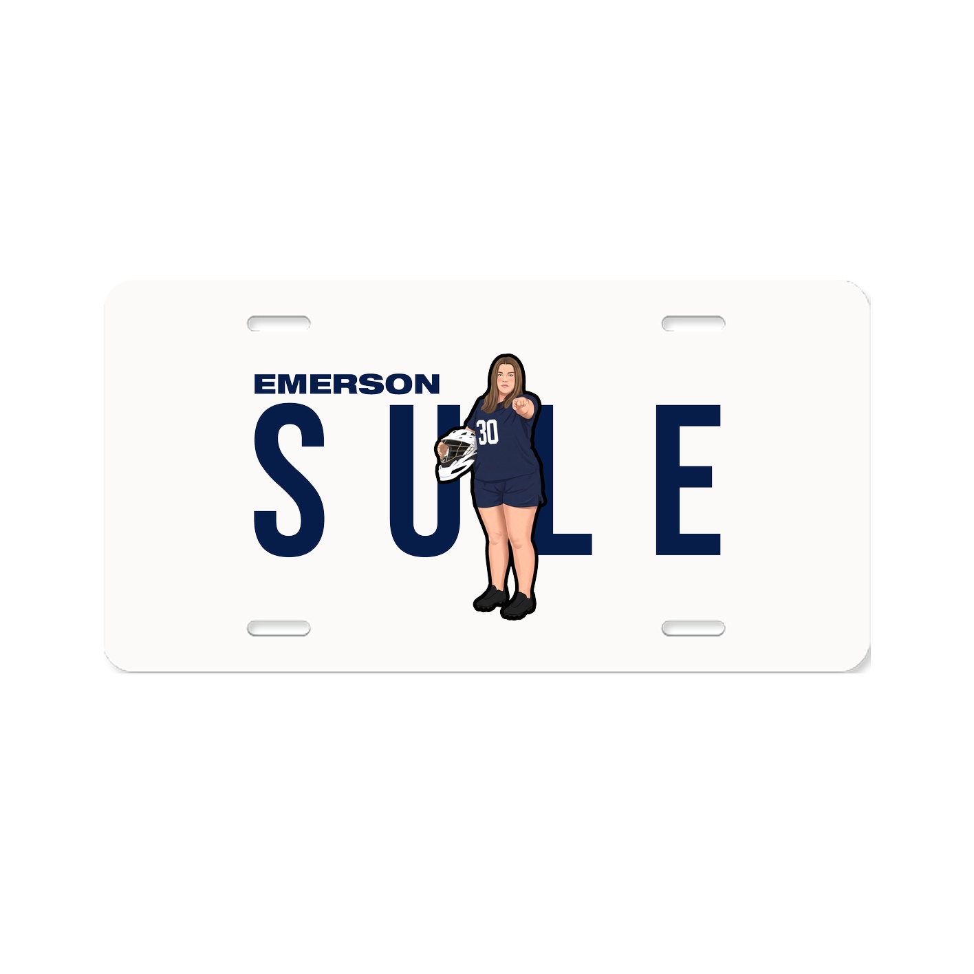 License Plate — Player Name in Classic