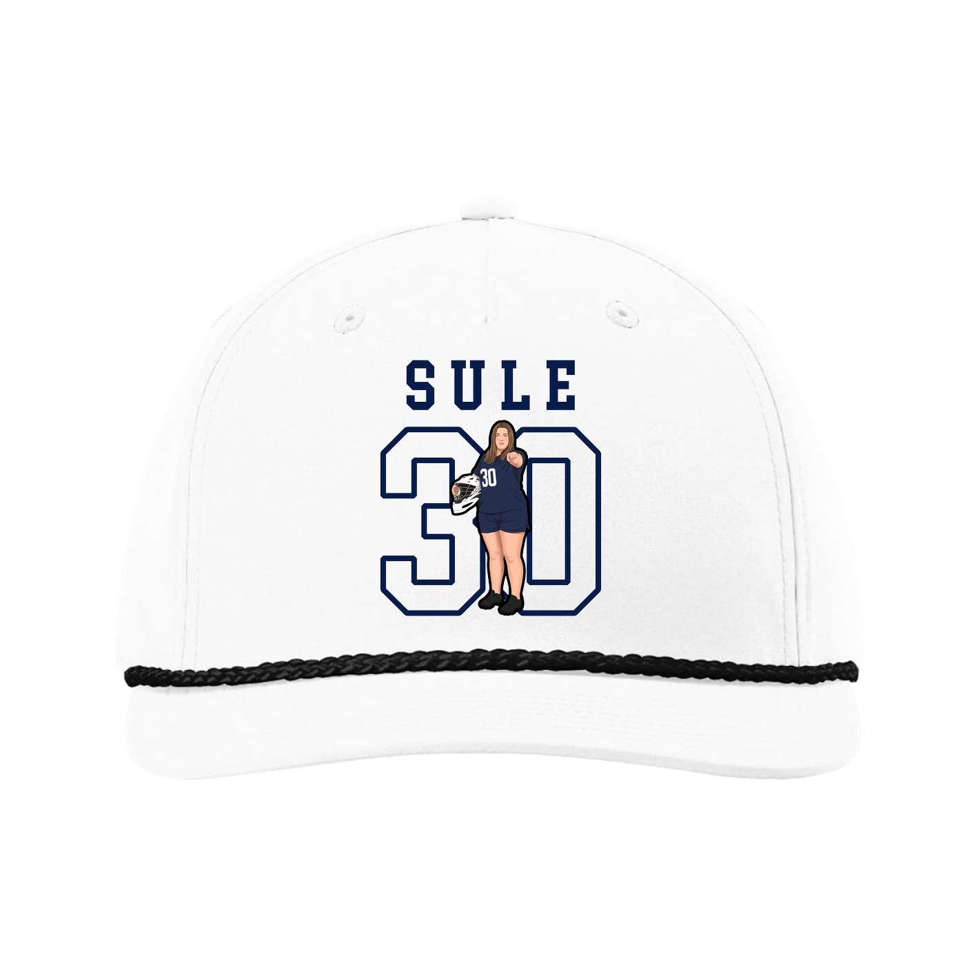 Five-Panel Classic Rope Cap — Shirsey in White