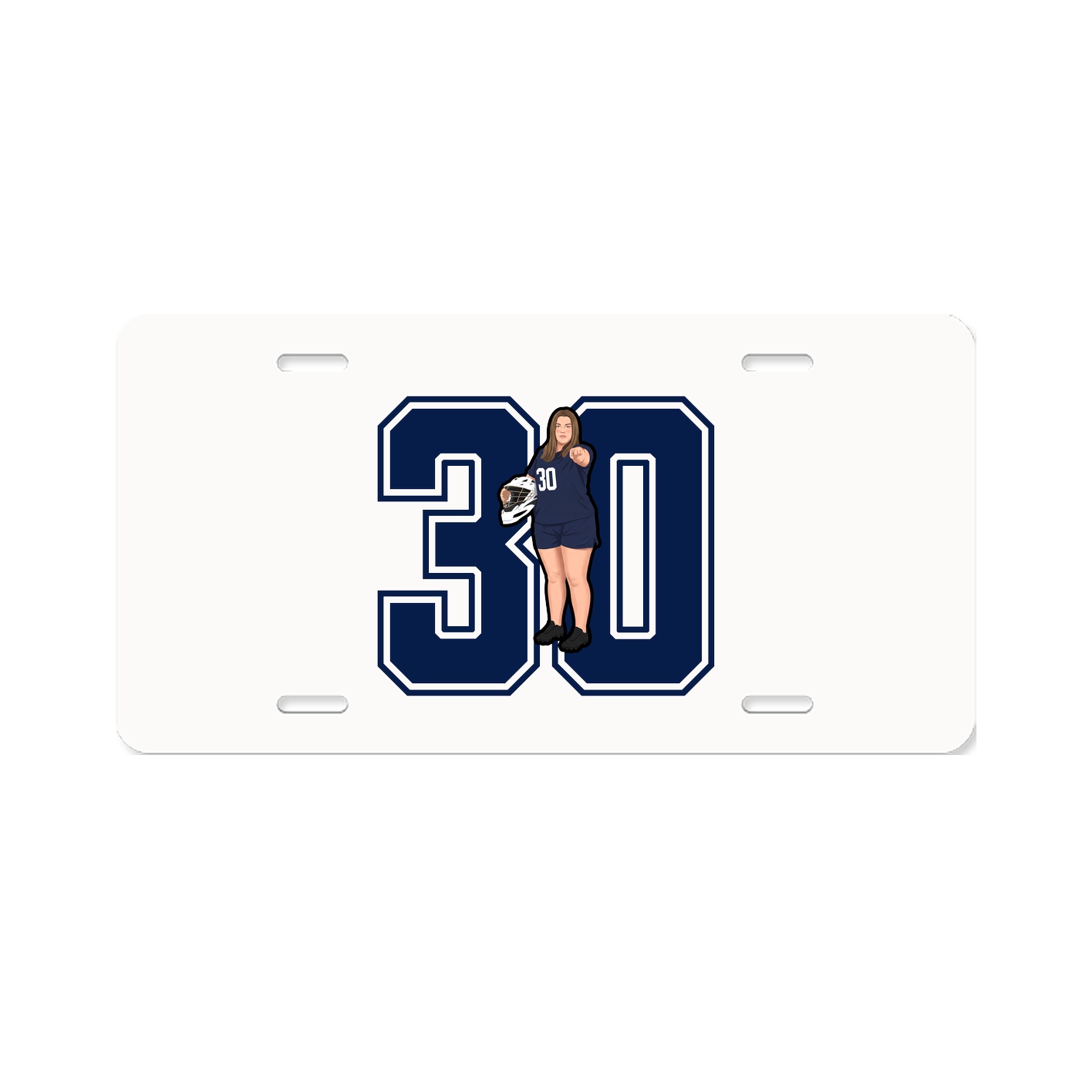 License Plate — Number in Classic