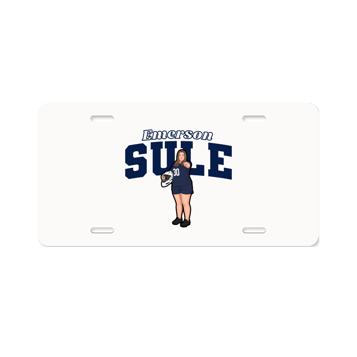 License Plate — Name Arch in Classic