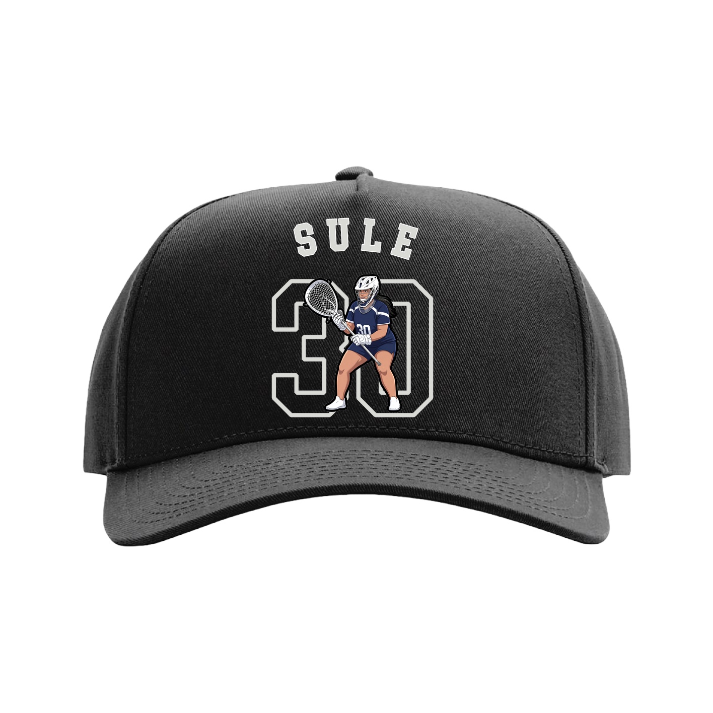 Full Fabric Five-Panel Champ Cap — Shirsey Arch in Black