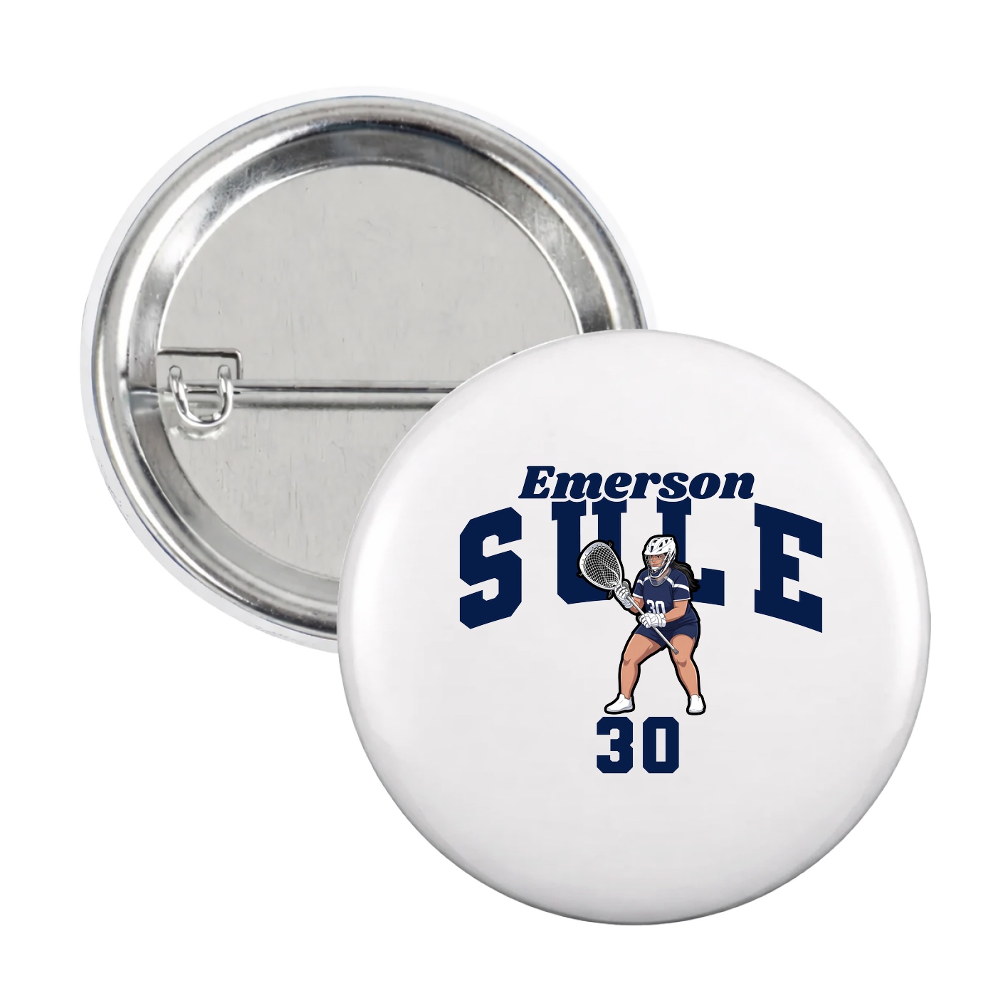 Game Day Button — Signature Arch in White