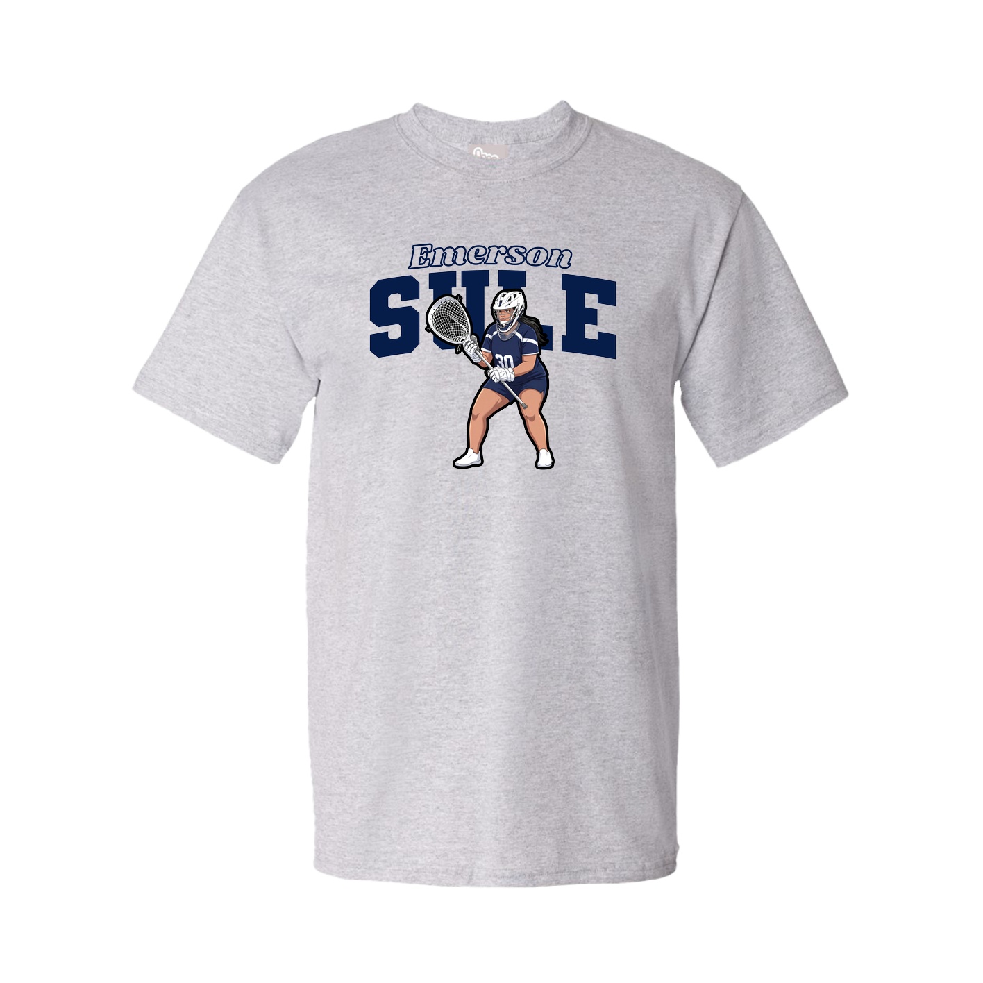 Youth Tee — Name Arch in Grey