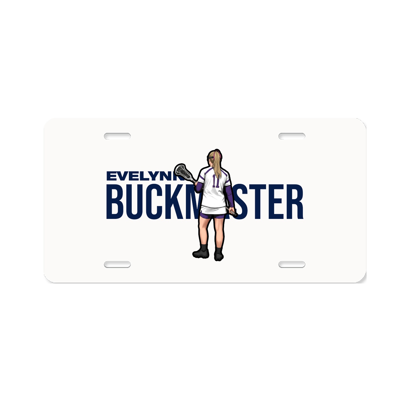 License Plate — Player Name in Classic