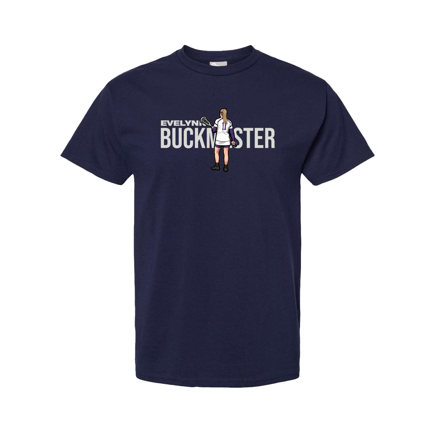 Tee — Player Name in Navy