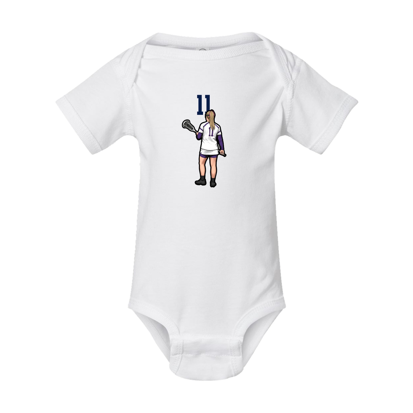 Baby Onesie — Number Top in White