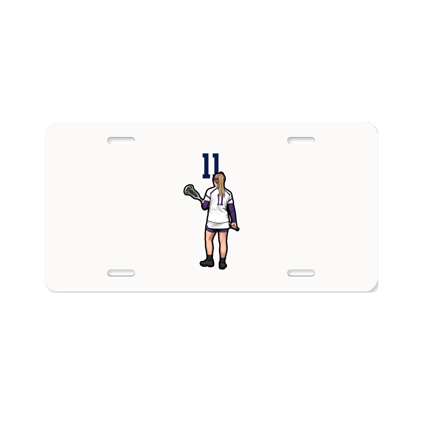 License Plate — Number Top in Classic