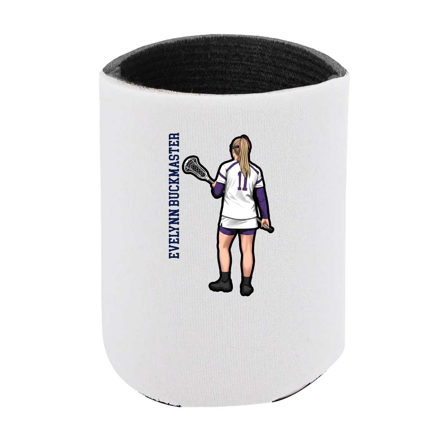 Can Holder — Name Vertical in White