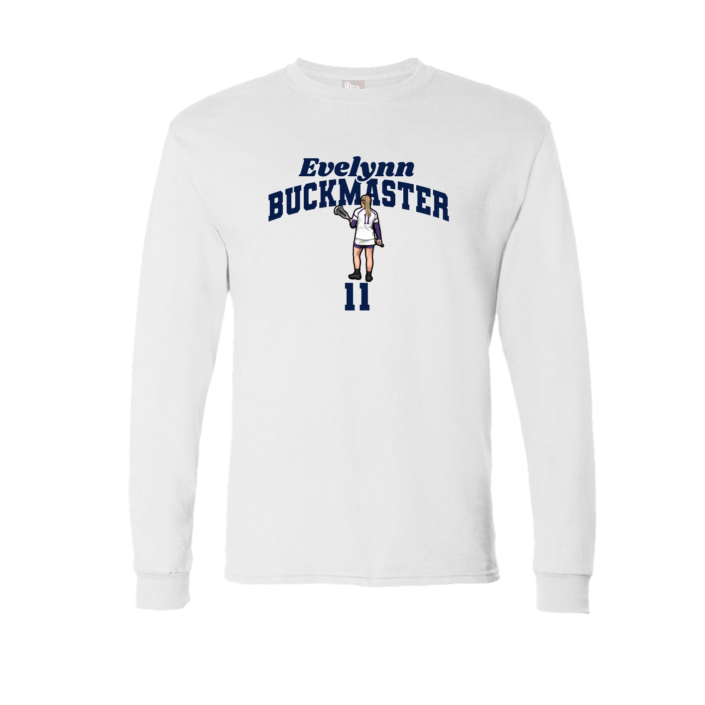 Long Sleeve Tee — Signature Arch in White