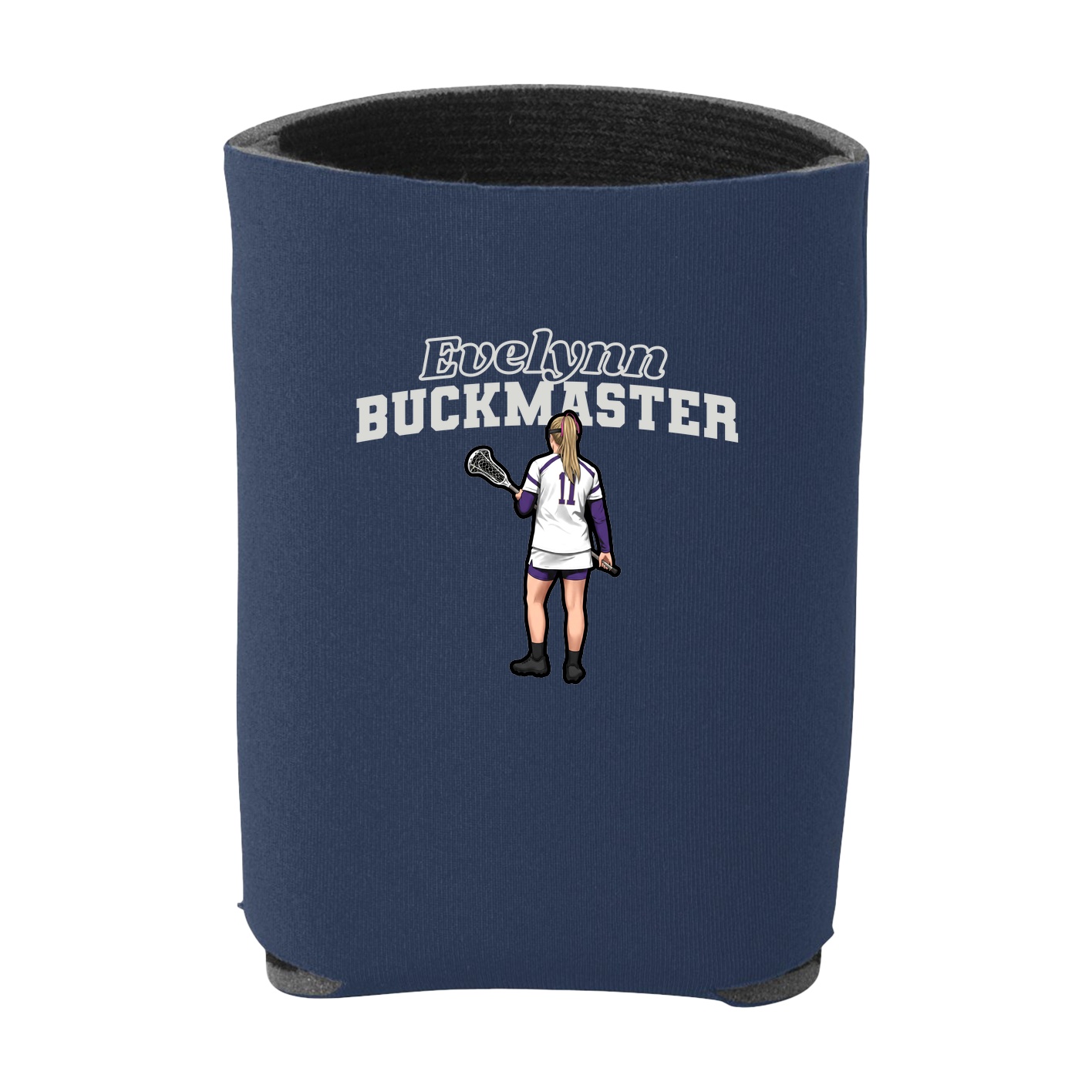 Can Holder — Name Arch in Navy