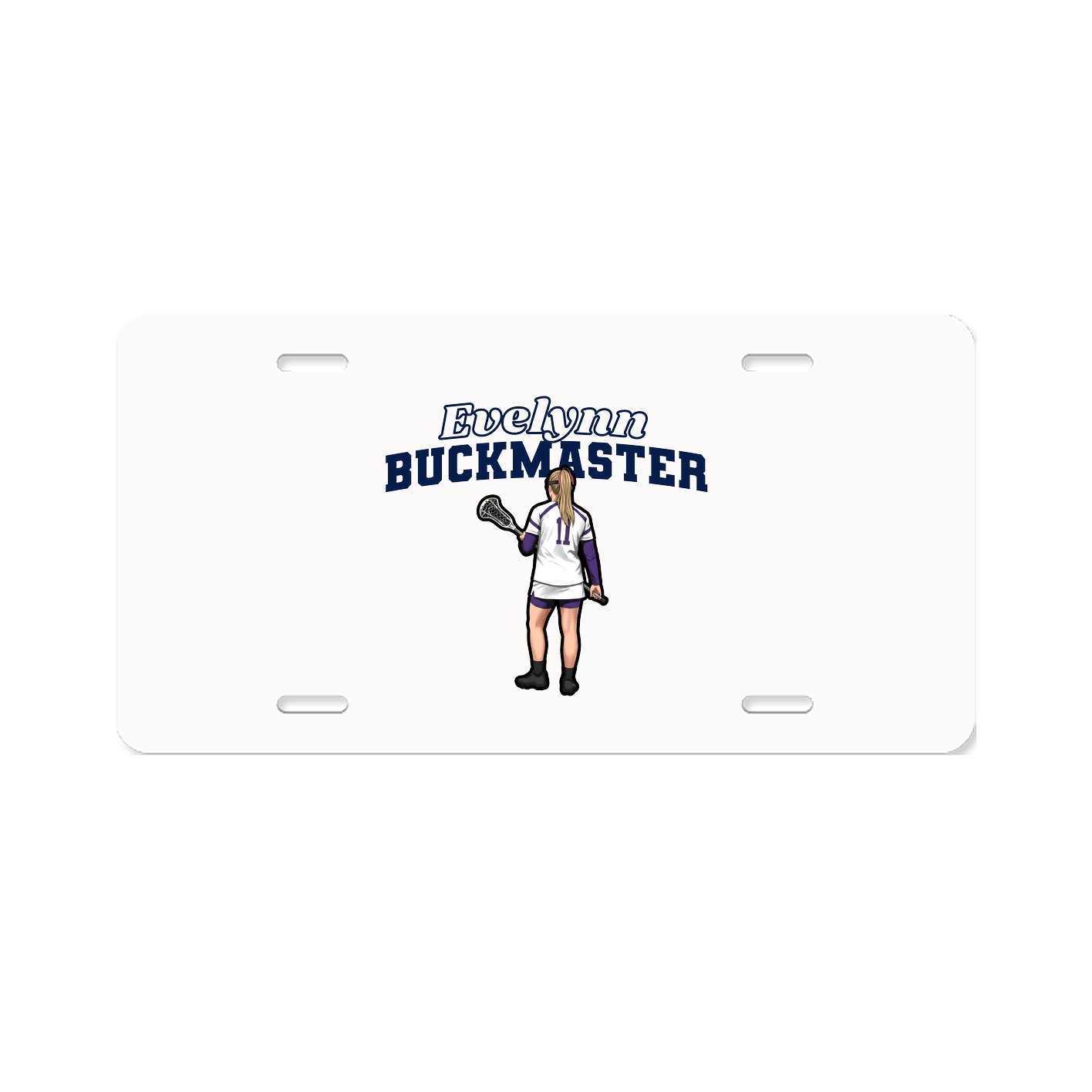 License Plate — Name Arch in Classic